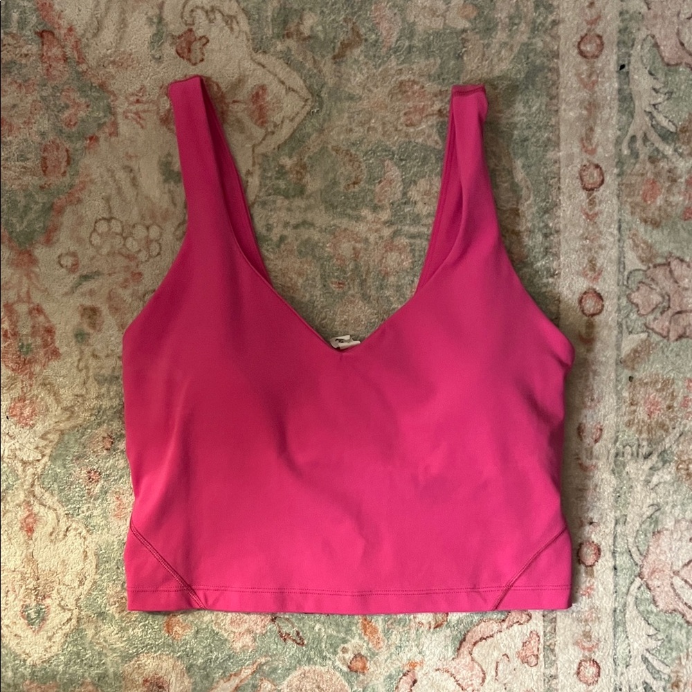 Pink lululemon tank